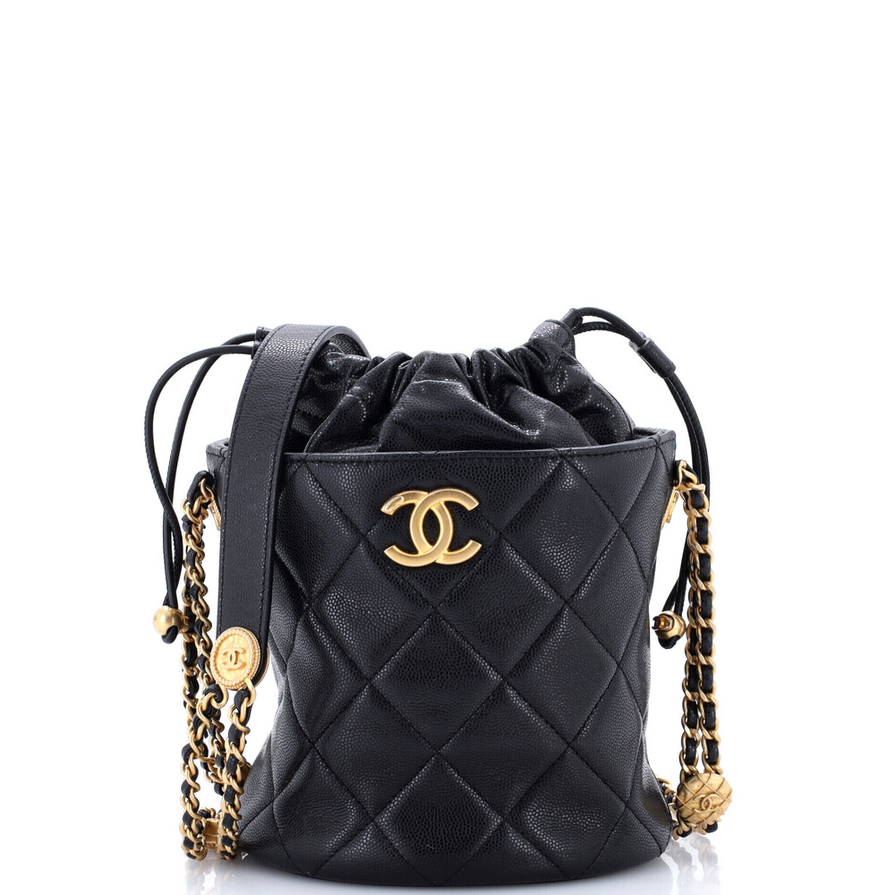 Chanel Small Twist Your Buttons Drawstring Bucket Bag